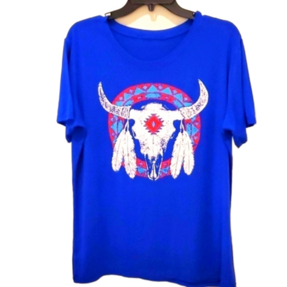 Short Sleeve T-Shirt-Western‎ style - Picture 1 of 7